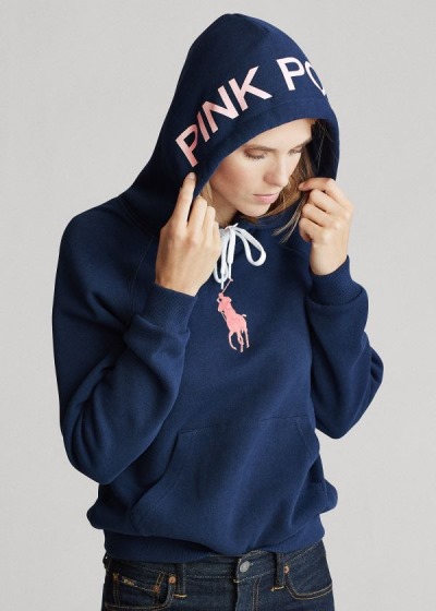 Ralph Lauren Pink Pony Fleece Hættetrøje Dame Danmark (ROGDV5028)